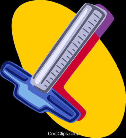 Carpenters Squareand Ruler Vector