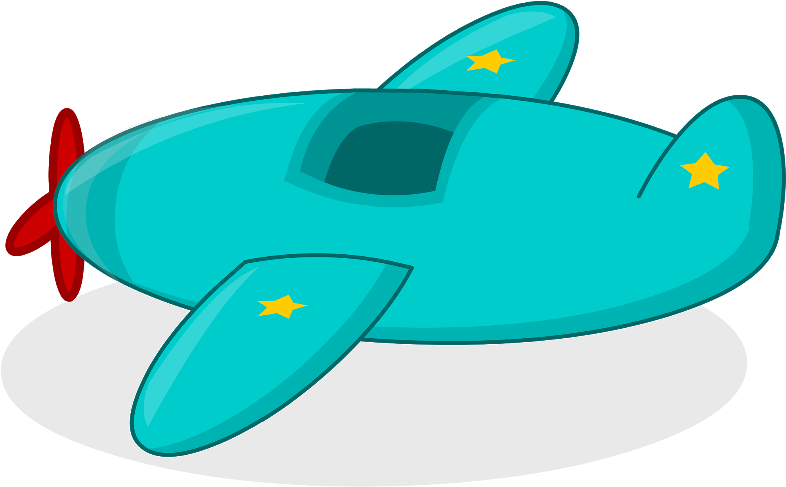 Cartoon Airplane Illustration