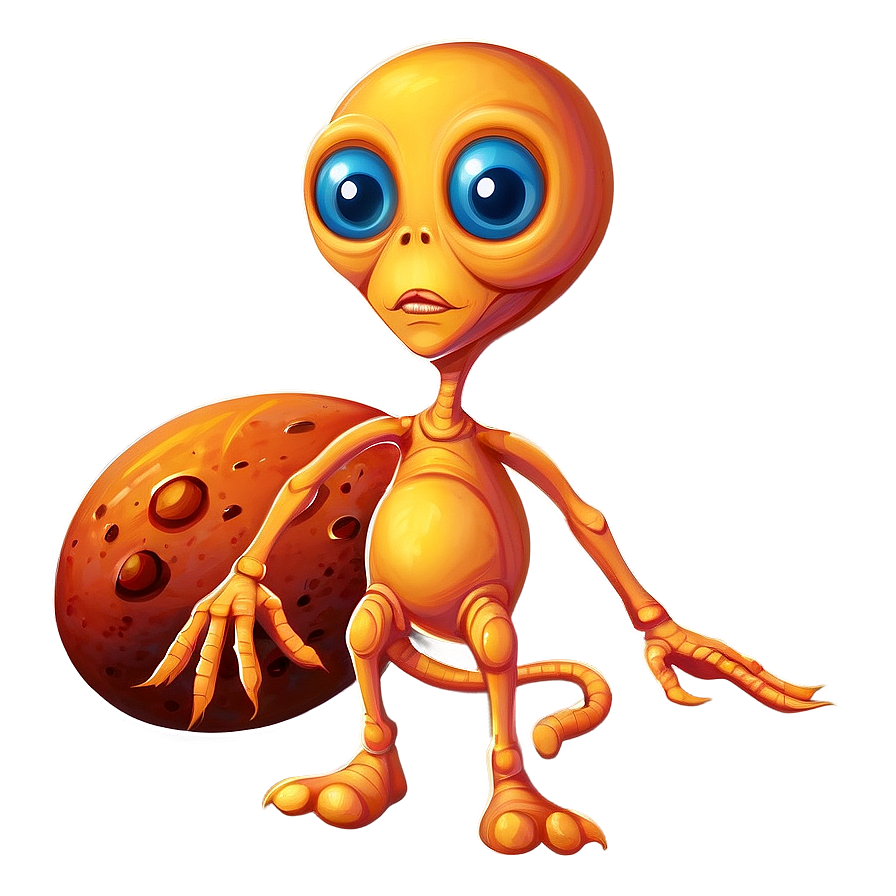 Cartoon Alien On Mars Png 06292024