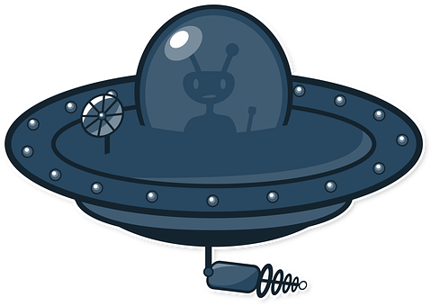 Cartoon Alien Spaceship