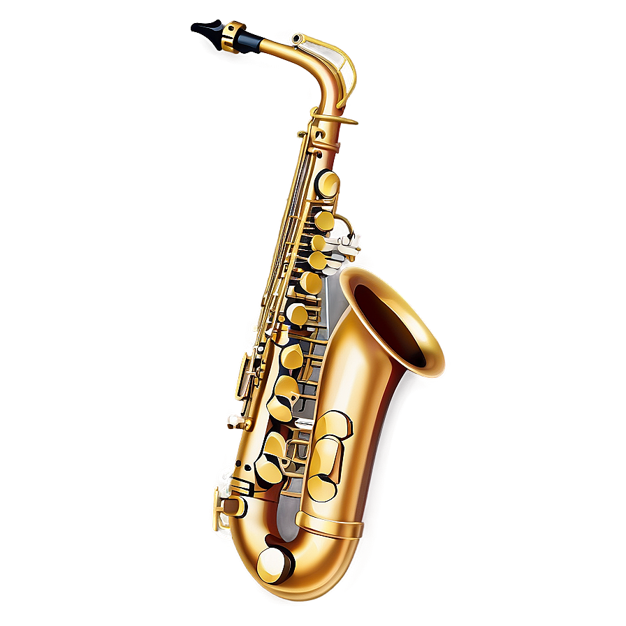 Cartoon Alto Saxophone Png Psj82