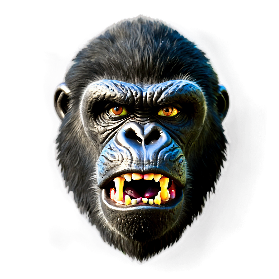 Cartoon Angry Gorilla Png Qtj