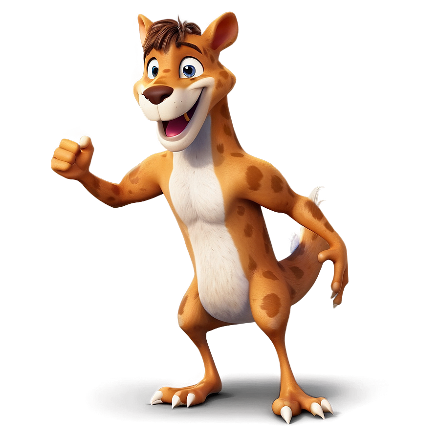 Cartoon Animal In Action Pose Png 06252024