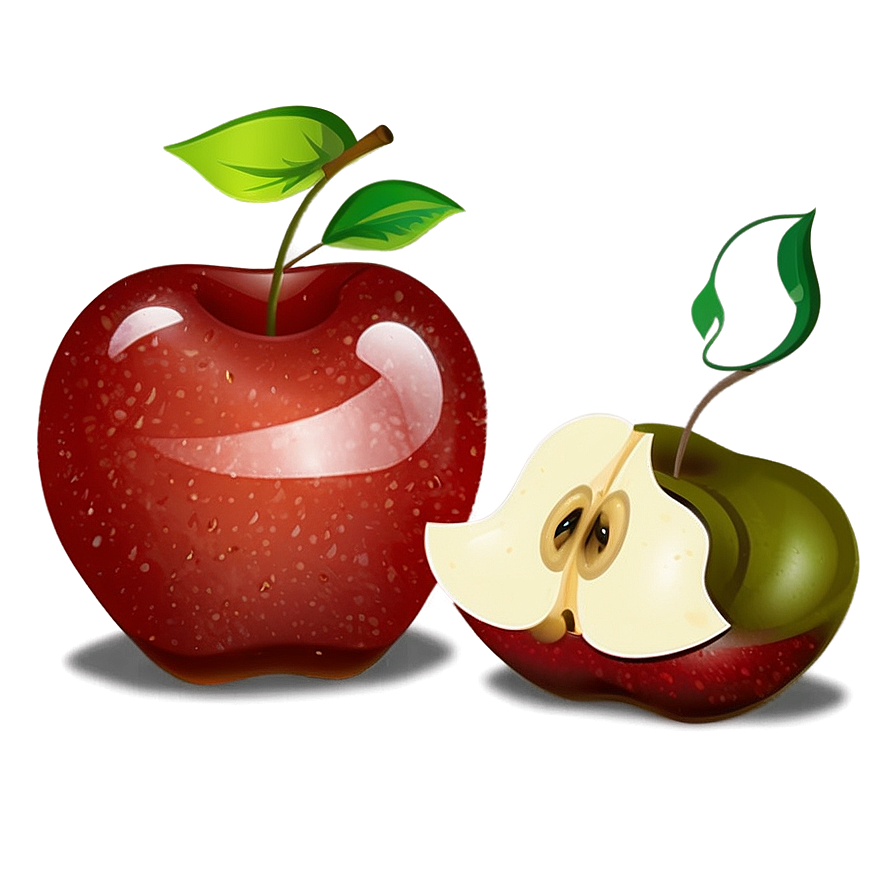 Cartoon Apple Bite Png Ugv28