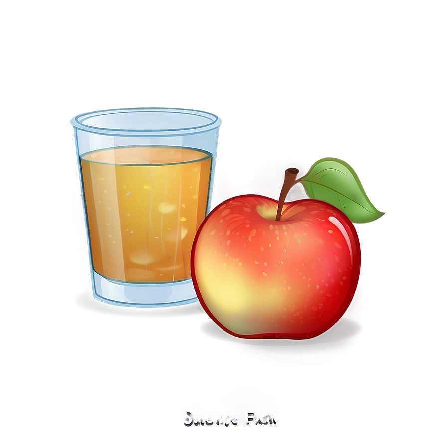 Cartoon Apple Juice Png Mha67