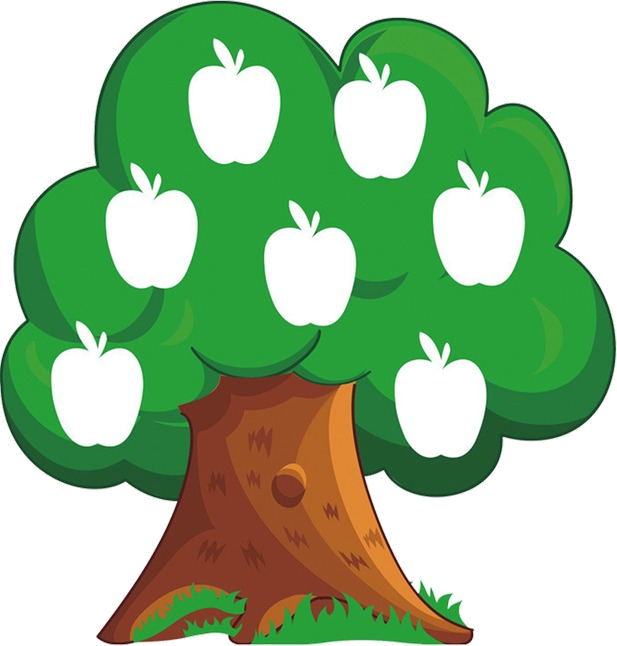 Cartoon Apple Tree Illustration