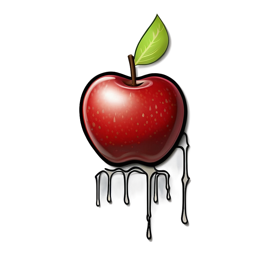 Cartoon Apple With Bite Marks Png 06272024