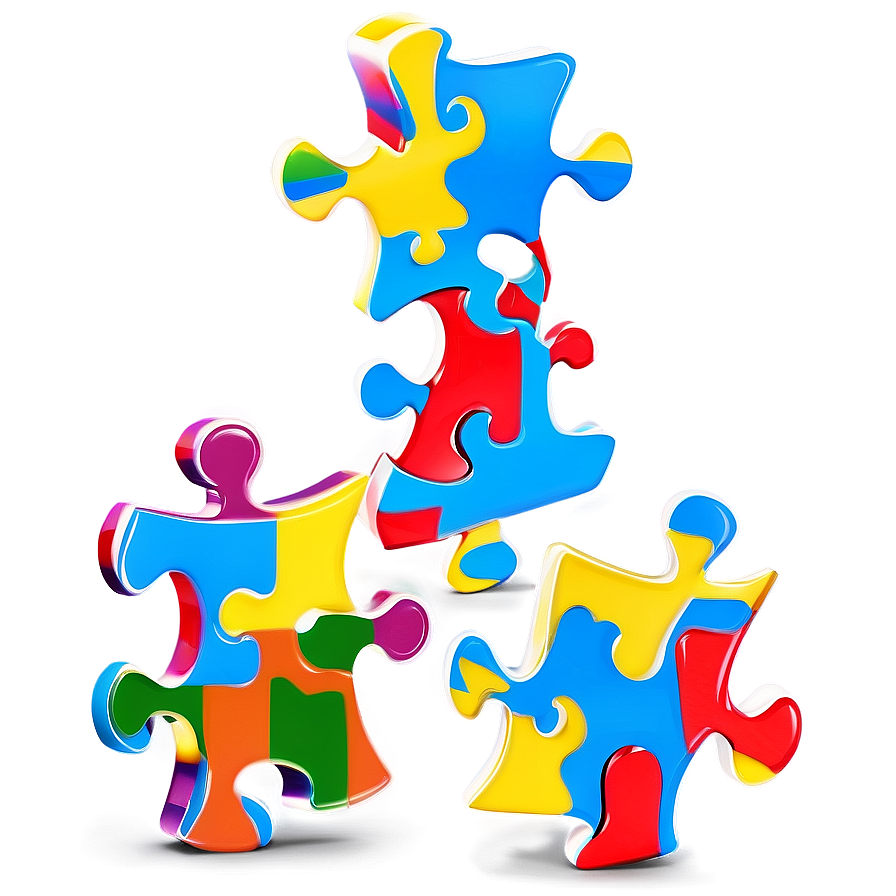 Cartoon Autism Puzzle Piece Png Kad