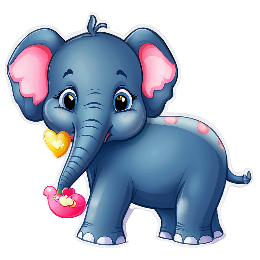 Cartoon Baby Elephant Image Png 06122024