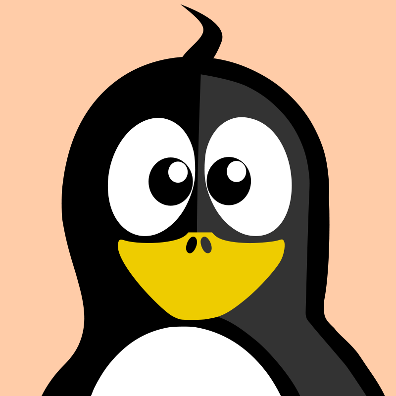 Cartoon Baby Penguin Portrait