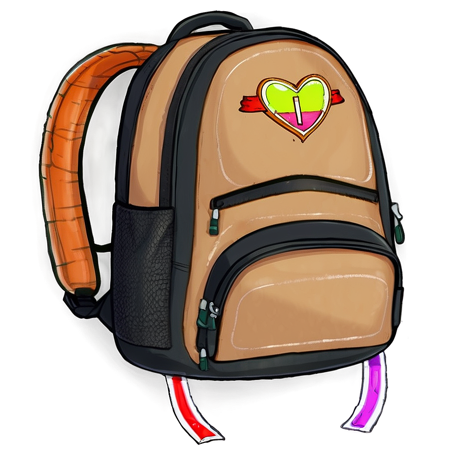 Cartoon Backpack Png Sro