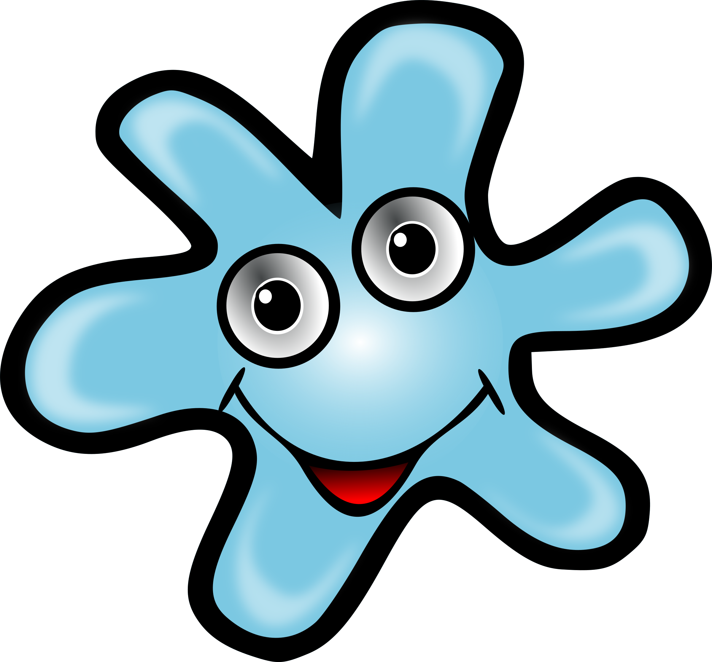 Cartoon Bacteria Character