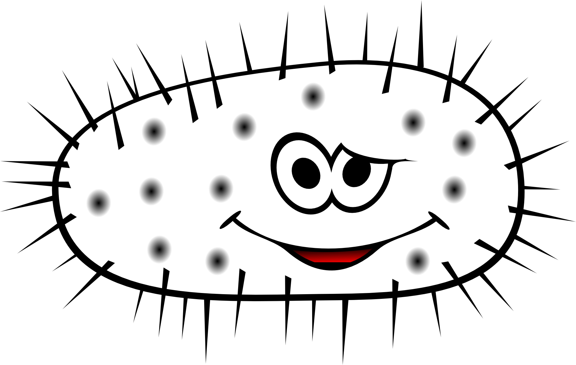 Cartoon Bacteria Character