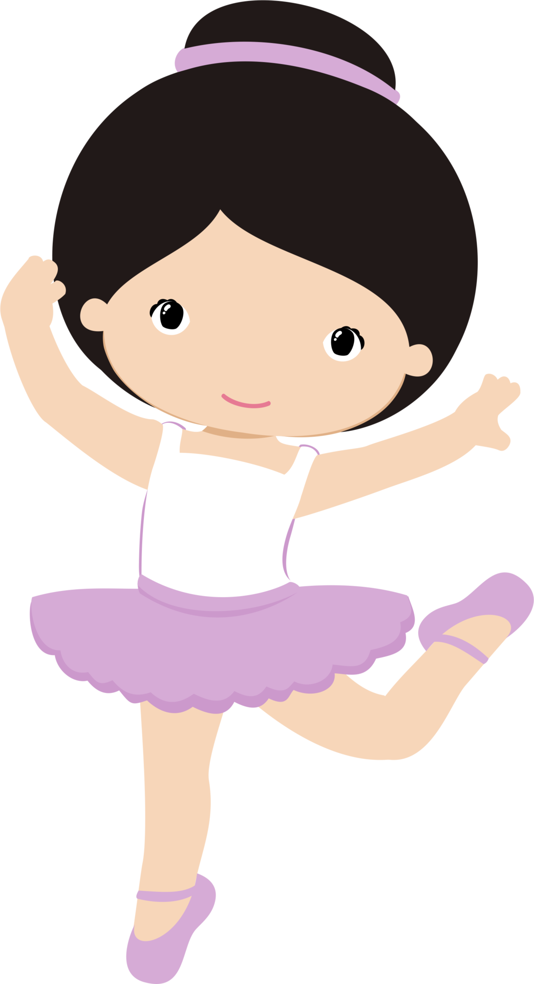 Cartoon Ballerina Posing