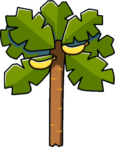 Cartoon Banana Tree Illustration