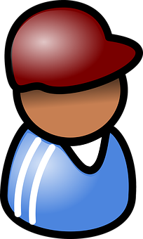 Cartoon Baseball Player Avatar