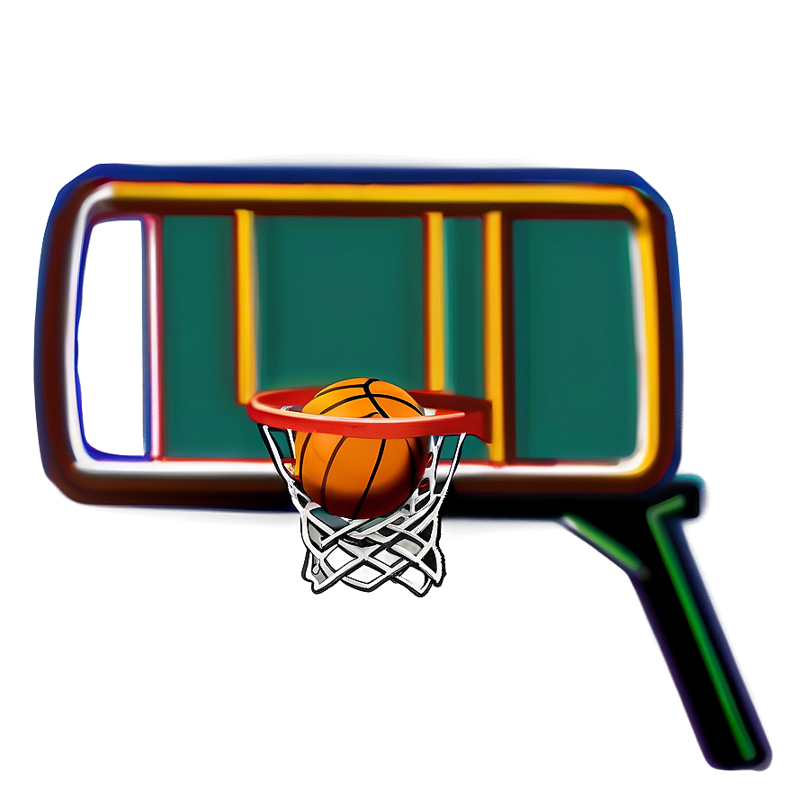 Cartoon Basketball Hoop Png 06212024