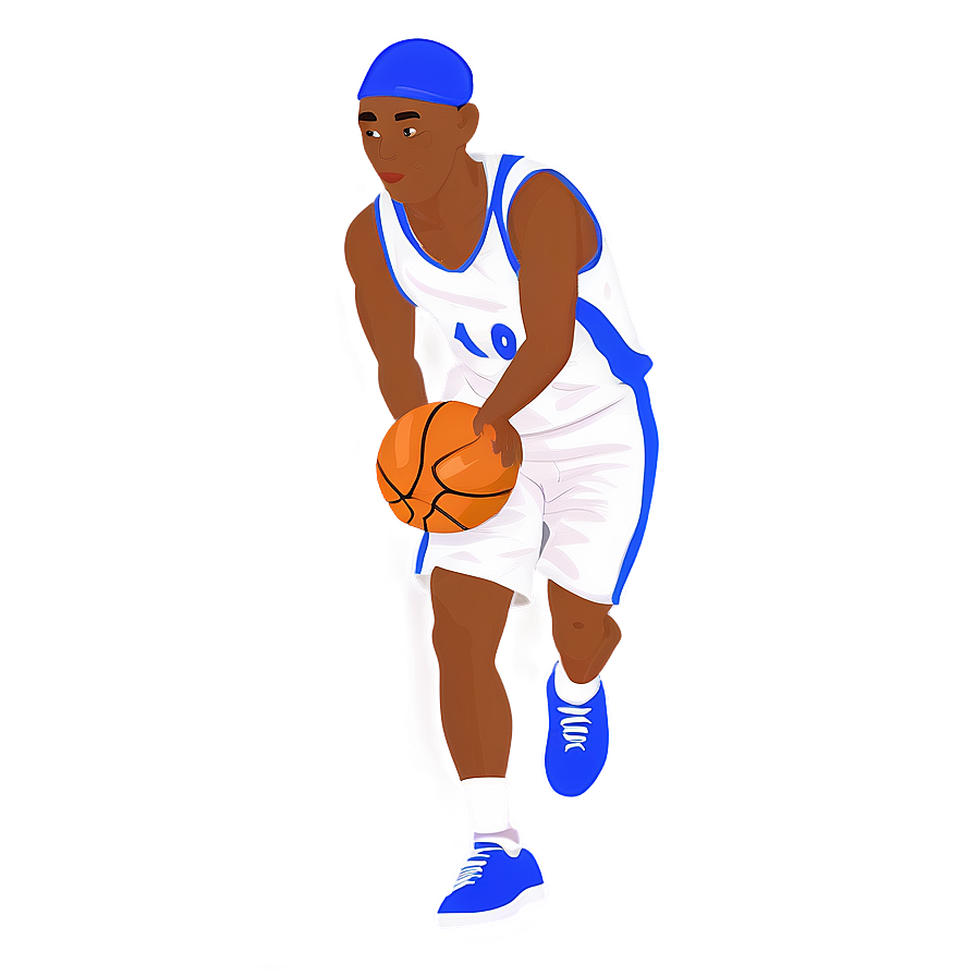 Cartoon Basketball Player Dribbling Png 86