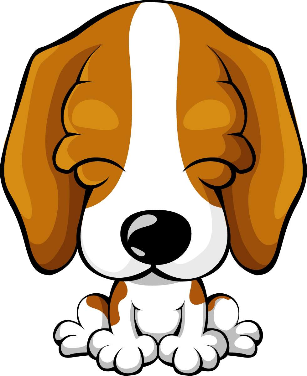 Cartoon Beagle Puppy Illustration