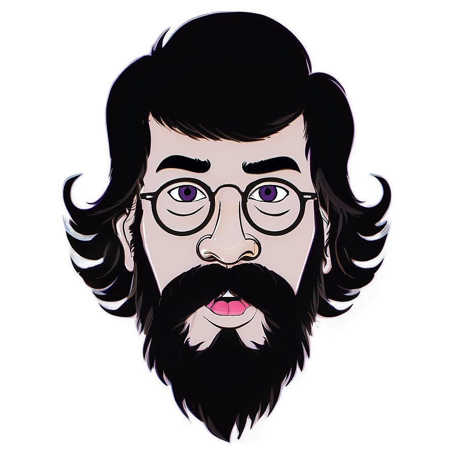 Cartoon Beard Outline Png Lgn39