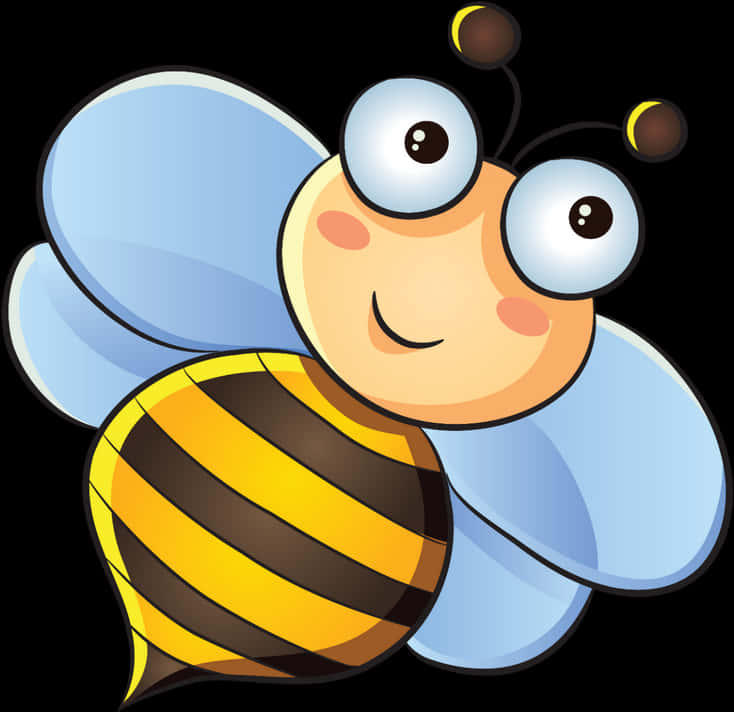 Cartoon Bee Smiling Graphic