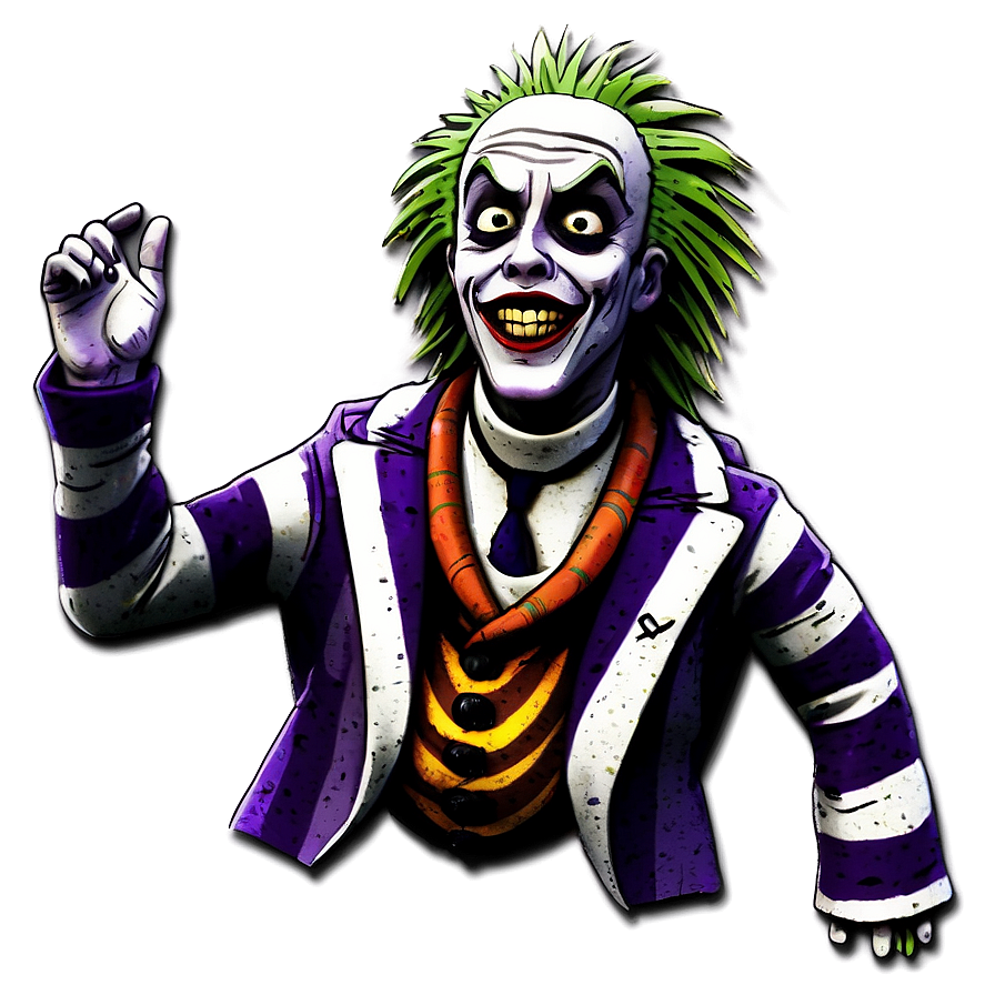 Cartoon Beetlejuice Figure Png 35