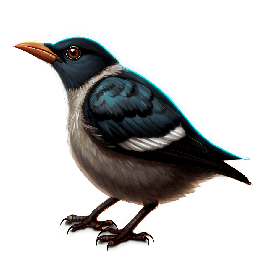 Cartoon Bird In Cap Png Bdx