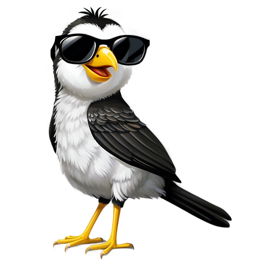 Cartoon Bird With Sunglasses Png 77