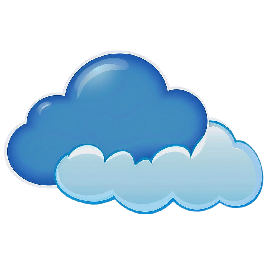 Cartoon Blue Clouds Png Dey78