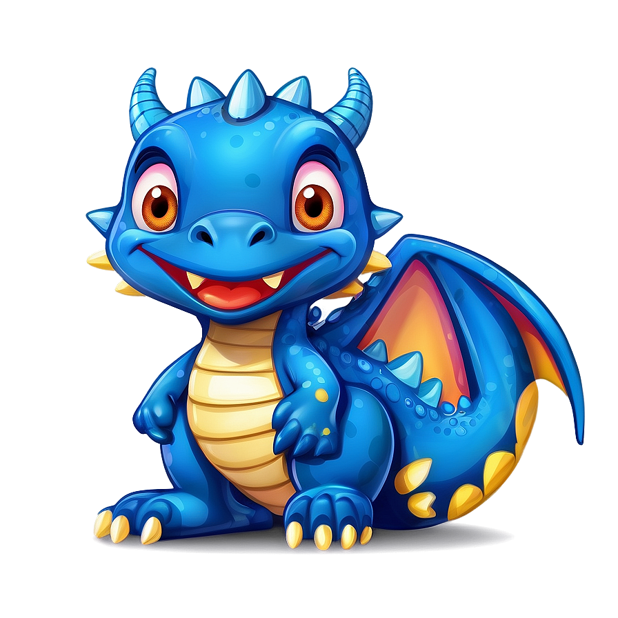 Cartoon Blue Dragon Character Png Ejd