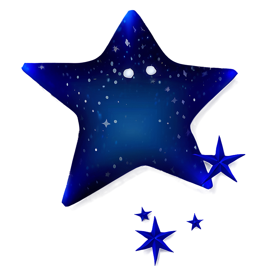 Cartoon Blue Stars Png 06252024