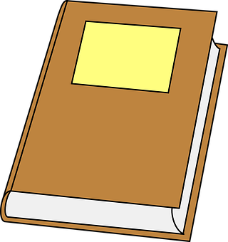 Cartoon Bookwith Blank Cover