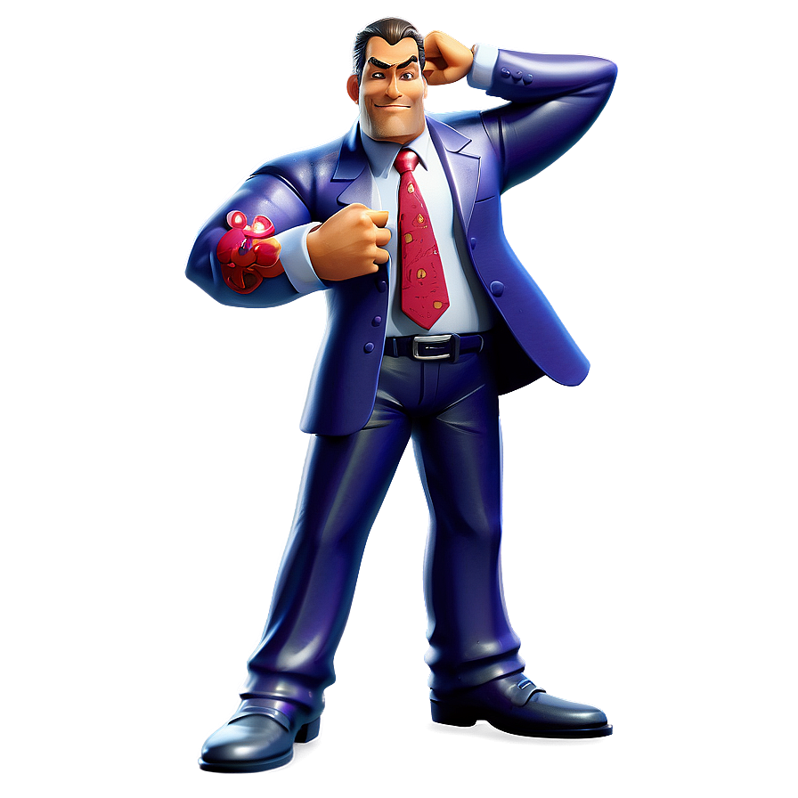 Cartoon Boss Figure Png Gjs