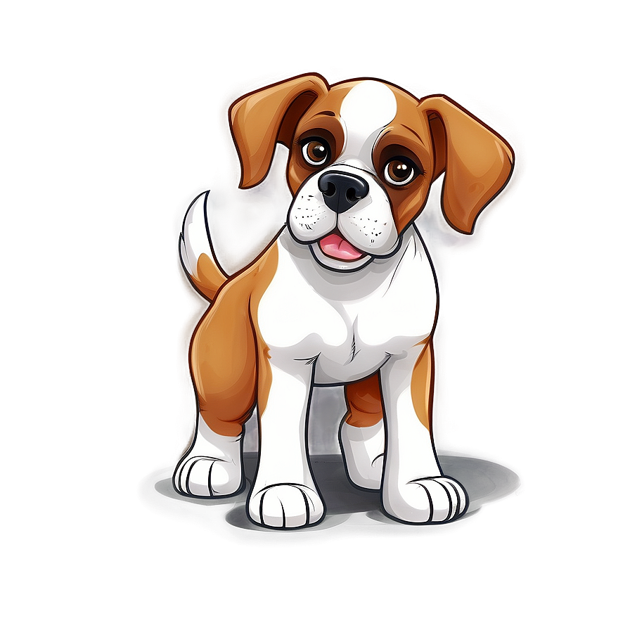 Cartoon Boxer Puppy Png Grc24