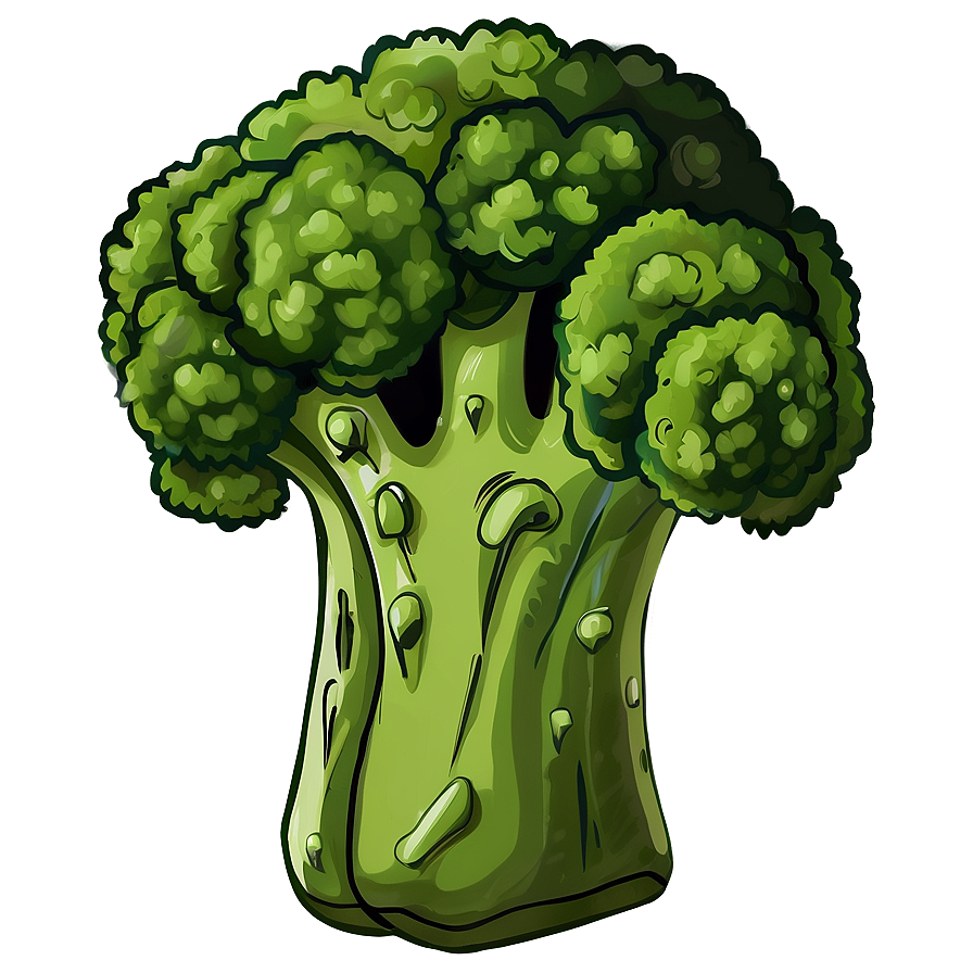 Cartoon Broccoli Png 05232024