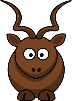 Cartoon Brown Bull Illustration