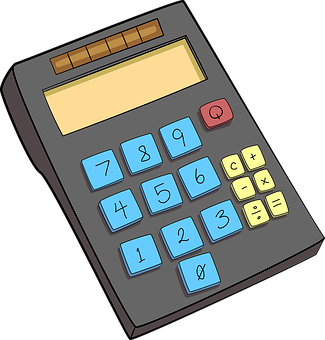 Cartoon Calculator Illustration