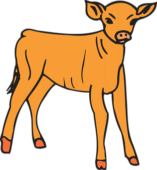 Cartoon Calf Illustration.png