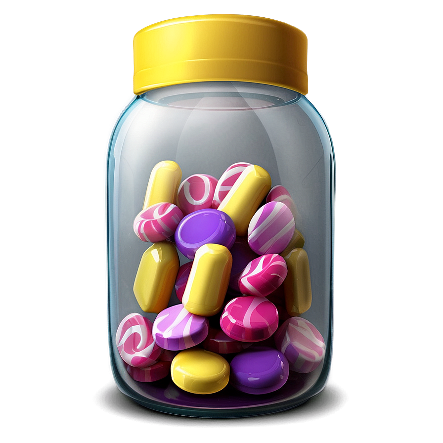 Cartoon Candy Jar Png 40