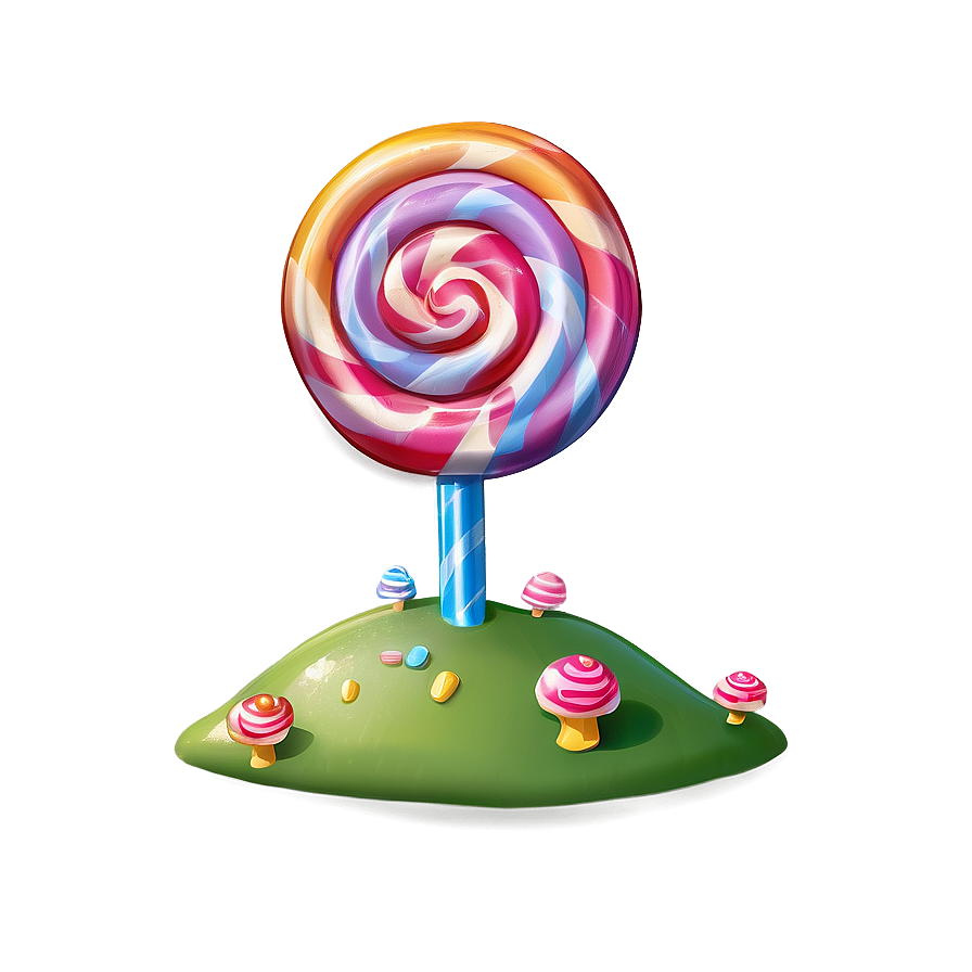 Cartoon Candy Land Scene Png Ymd