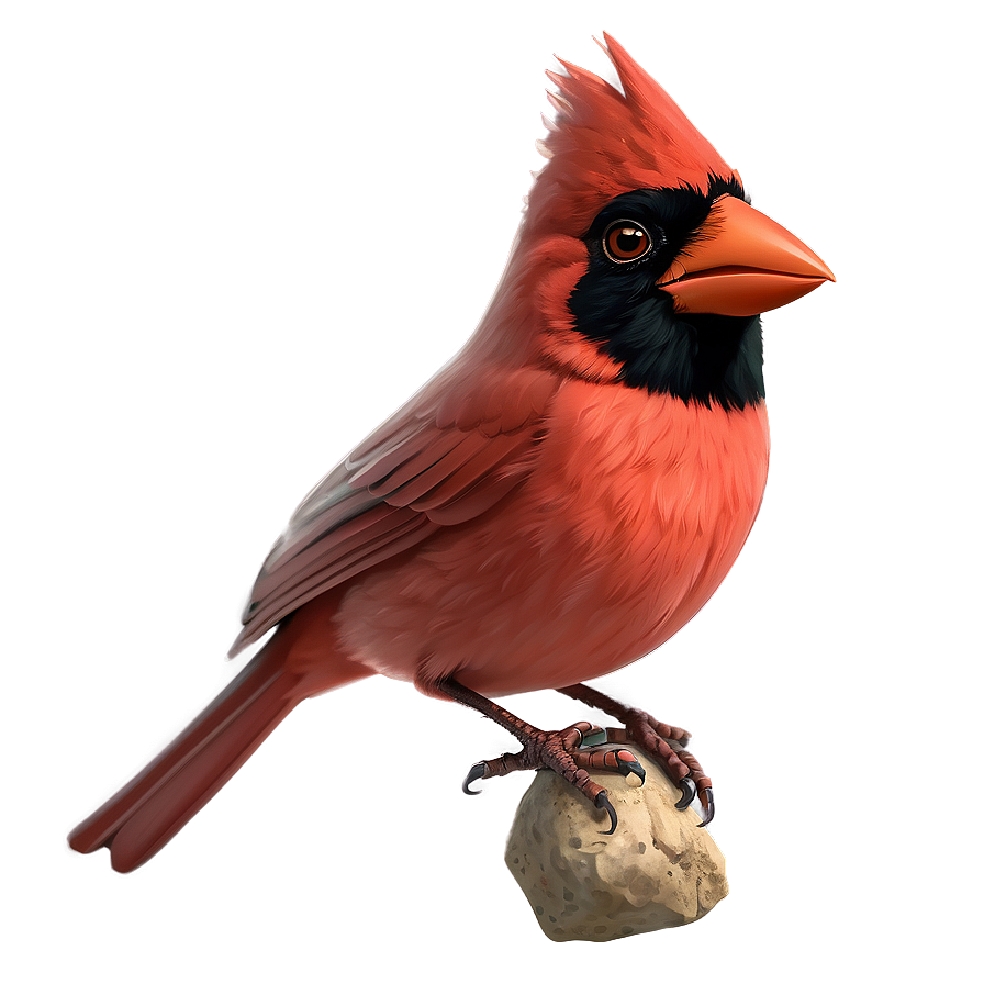 Cartoon Cardinal Bird Png 06252024