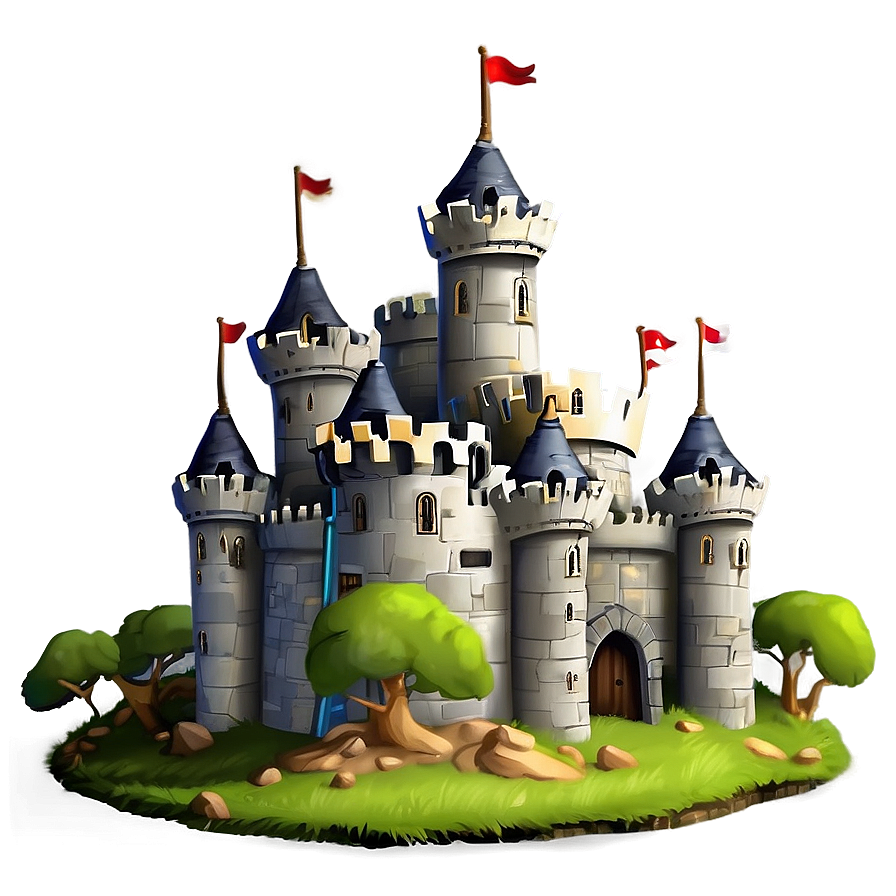 Cartoon Castle Under Siege Png 06262024