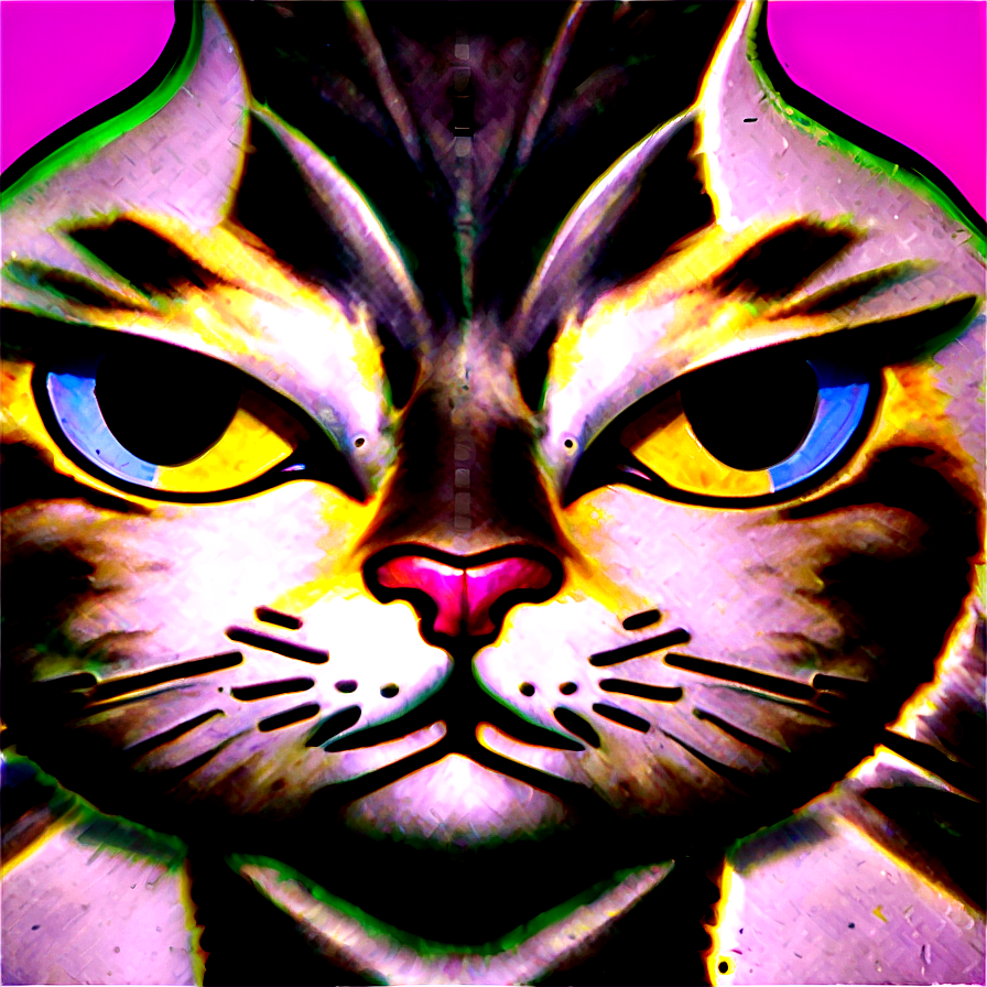 Cartoon Cat Face Png Vqw