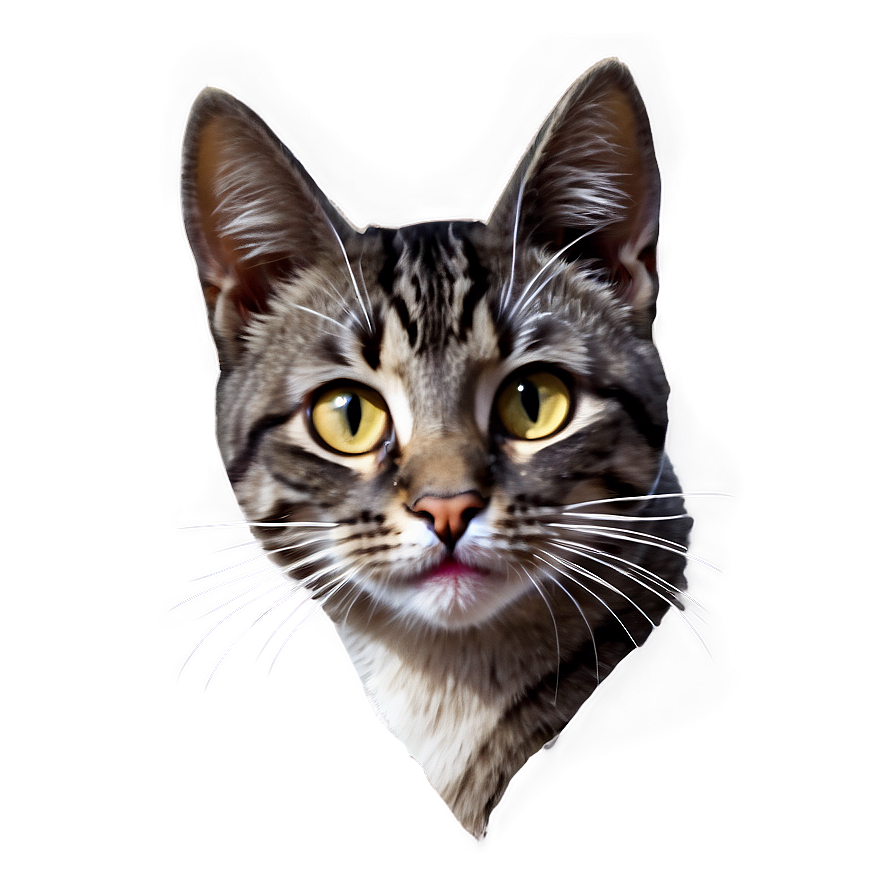 Cartoon Cat Head Graphic Png 64