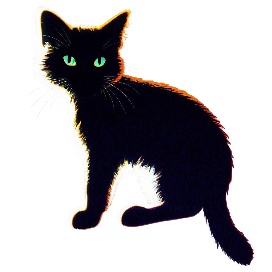 Cartoon Cat Silhouette Png 91