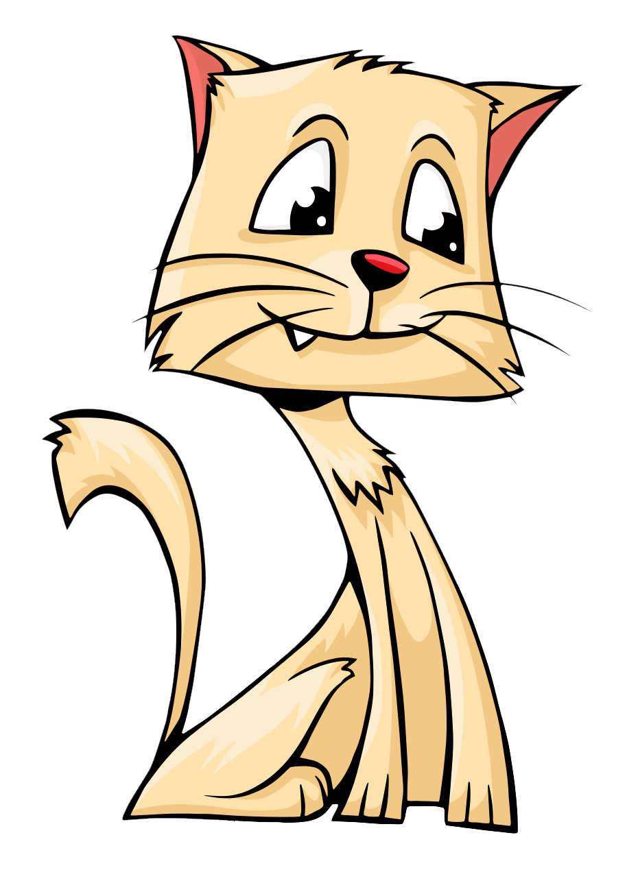 Cartoon Cat Smiling Vector