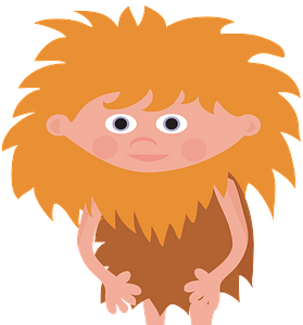 Cartoon Caveman Illustration