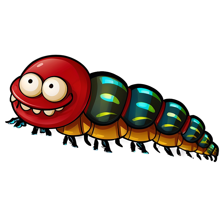 Cartoon Centipede Graphic Png 05242024