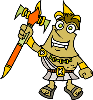 Cartoon Centurionwith Spear