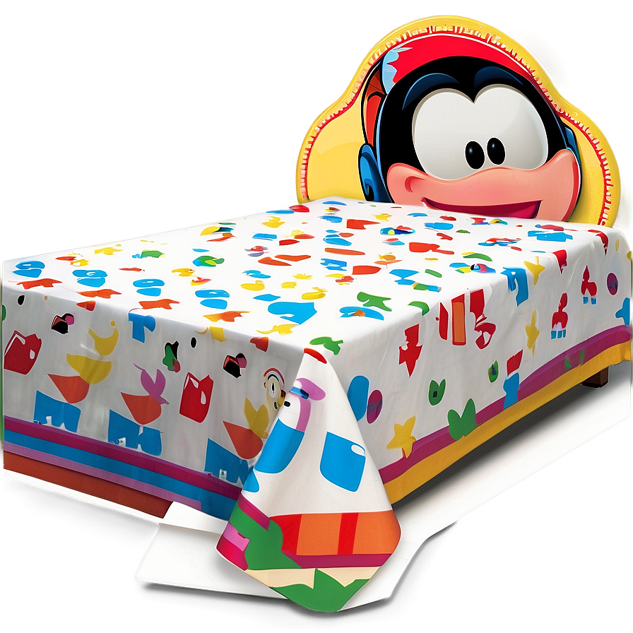 Cartoon Character Bed Sheet Png 06242024